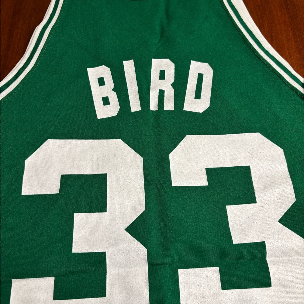 McGregor Sand-Knit Bird Celtics Green Jersey with White Trim - Picture 6 of 7